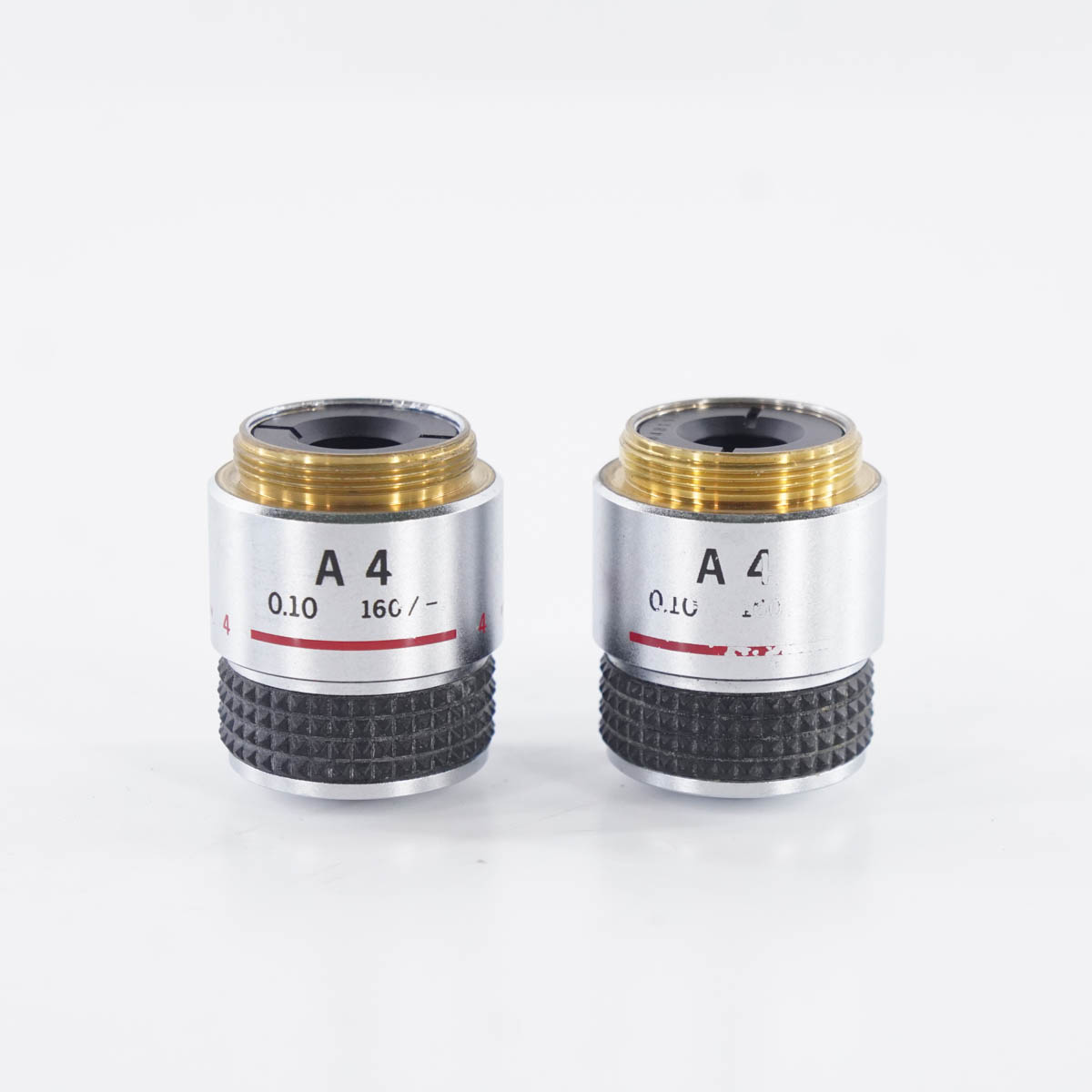 OLYMPUS 顕微鏡　レンズ 4本セット Yahoo!オークション -「オリンパス 対物レンズ 4」の落札相場