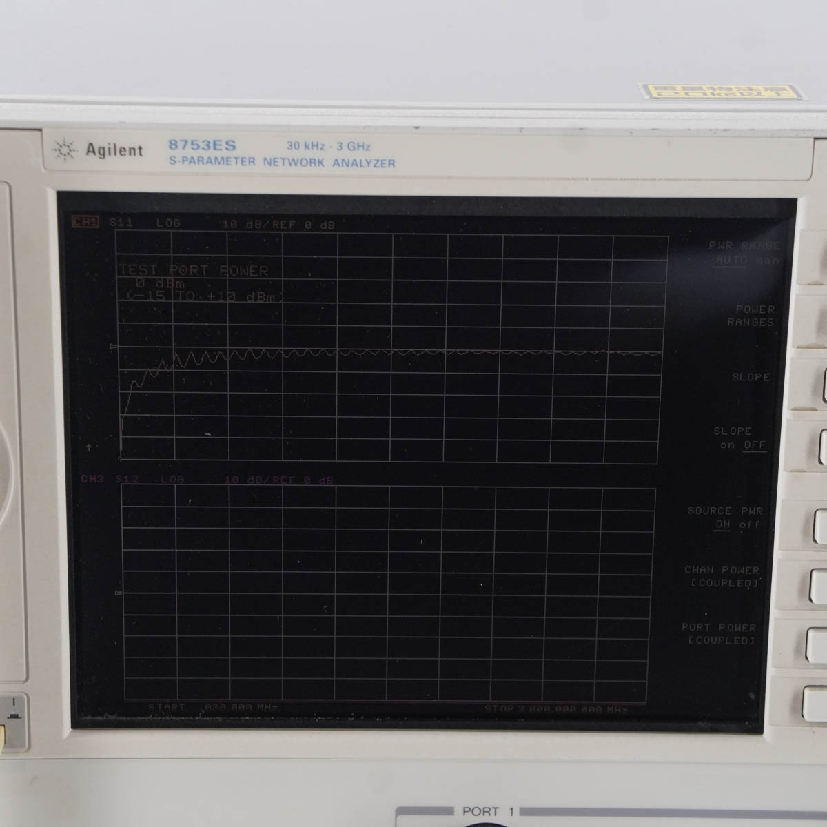 DW]USED 8日保証 11/2021CAL Agilent 8753ES S-PARAMETER NETWORK