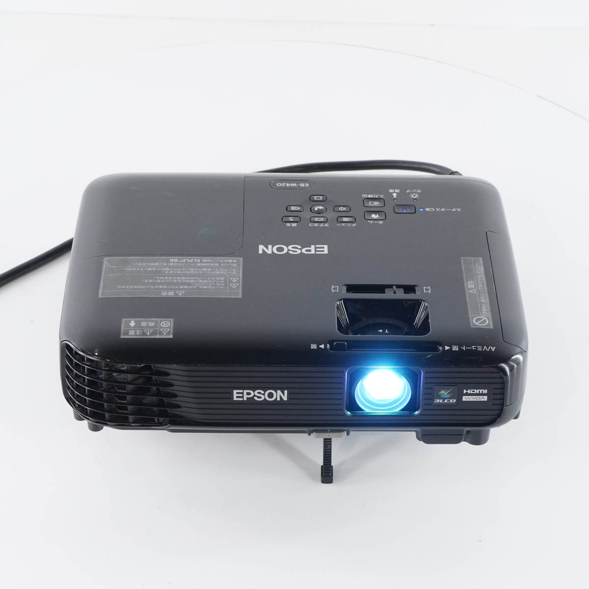 PG]USED 8日保証 ランプ3095時間 EPSON EB-W420 H718D プロジェクター 