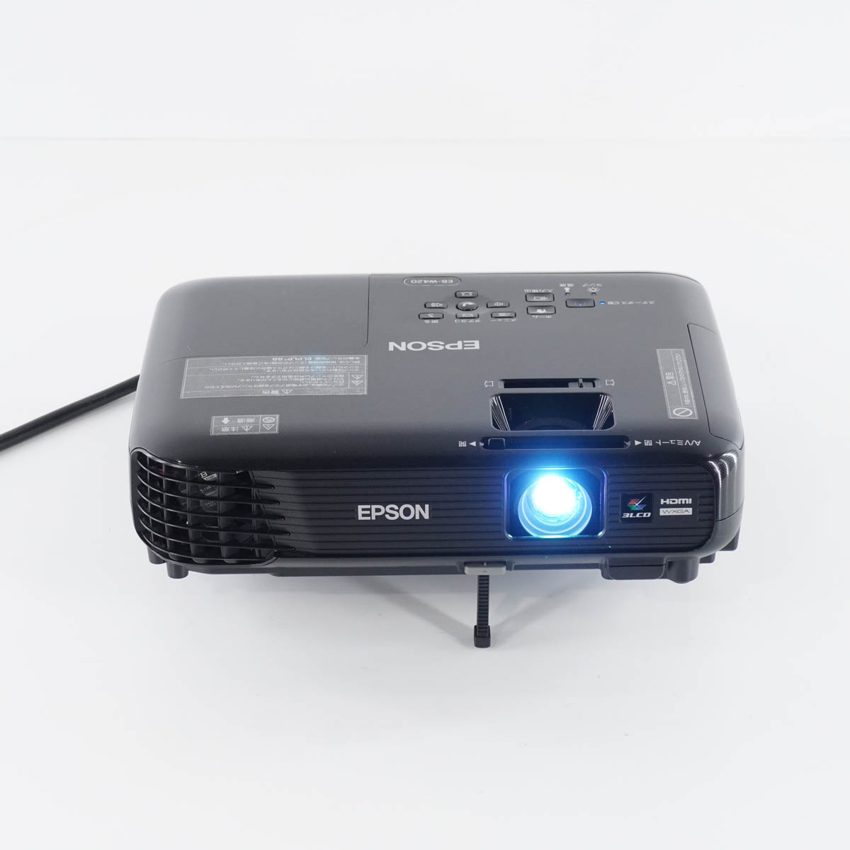 PG]USED 8日保証 ランプ2054時間 EPSON EB-W420 H718D プロジェクター 