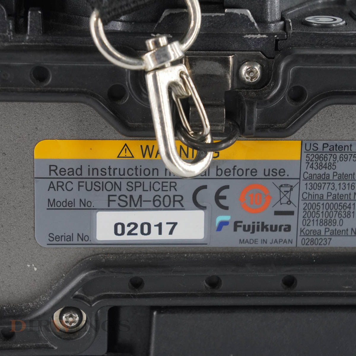 DW]USED 8日保証 全放電16671回 Fujikura FSM-60R 光ファイバ融着接続