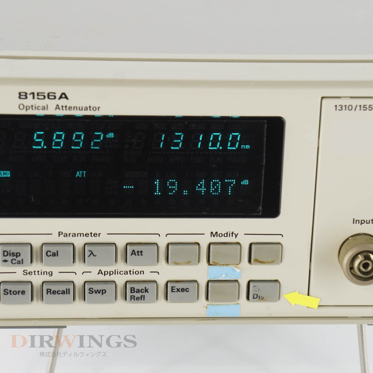 DW]USED 8日保証 セルフテストPASS Agilent 8156A Optical Attenuator 光アッテネーター オプティカル アッテネーター 1310...[05791-1507] | 計測器