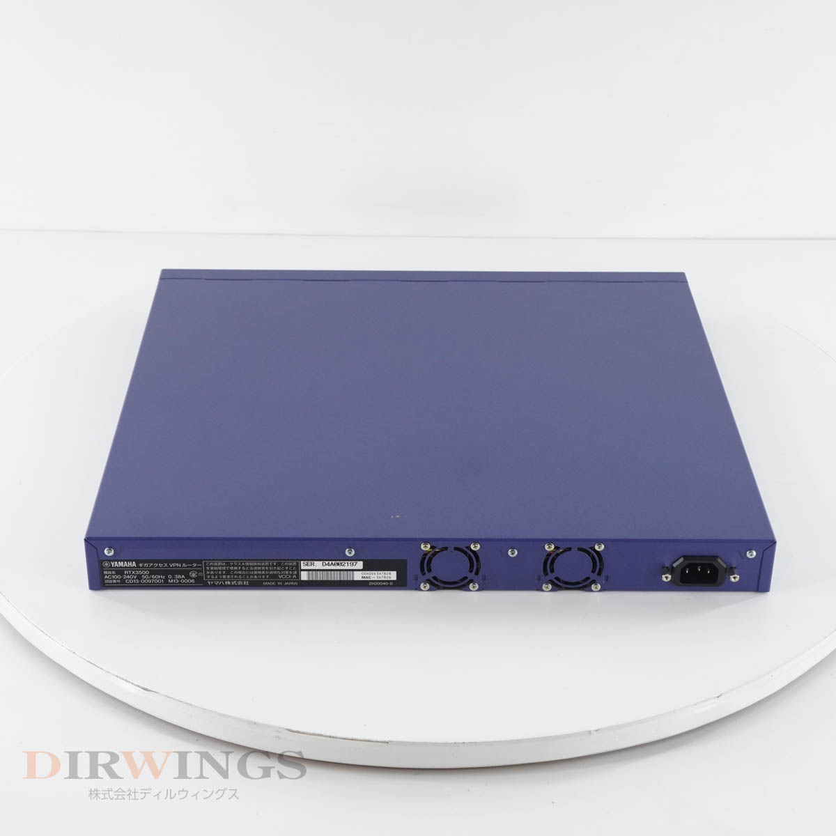 PG]USED 8日保証 2台入荷 初期化済 YAMAHA RTX3500 ギガアクセスVPN  