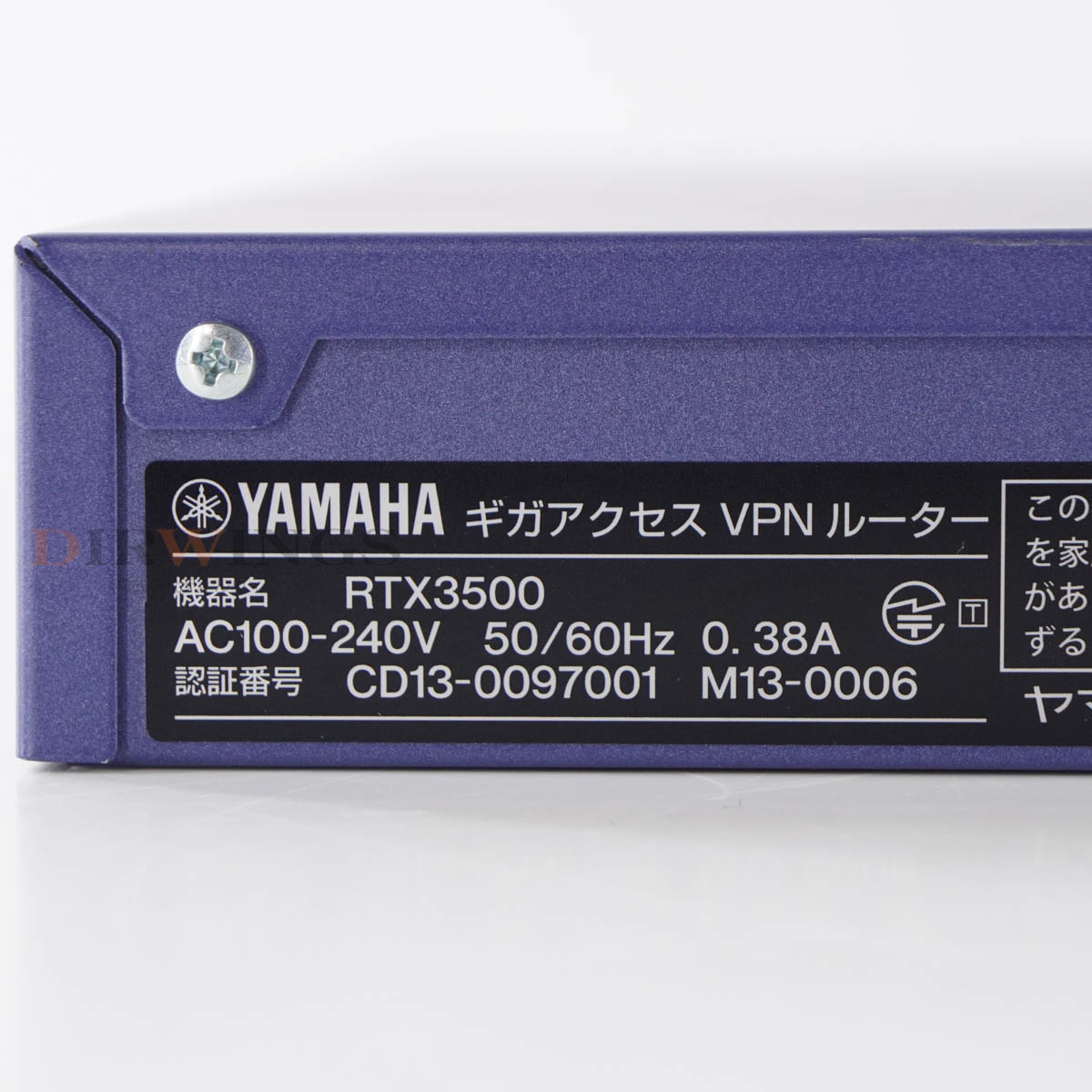 PG]USED 8日保証 初期化済 YAMAHA RTX3500 ギガアクセスVPNルーター 電源コード [06453-0600] | その他 | 中古 販売分析機器計測器総合商社ディルウィングス