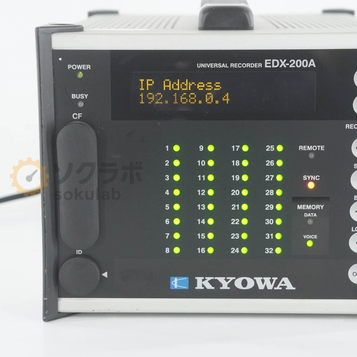 [DW]USED 8日保証 次期校正2026年9月 KYOWA EDX-200A-4H EDX-200A UNIVERSAL RECORDER ...