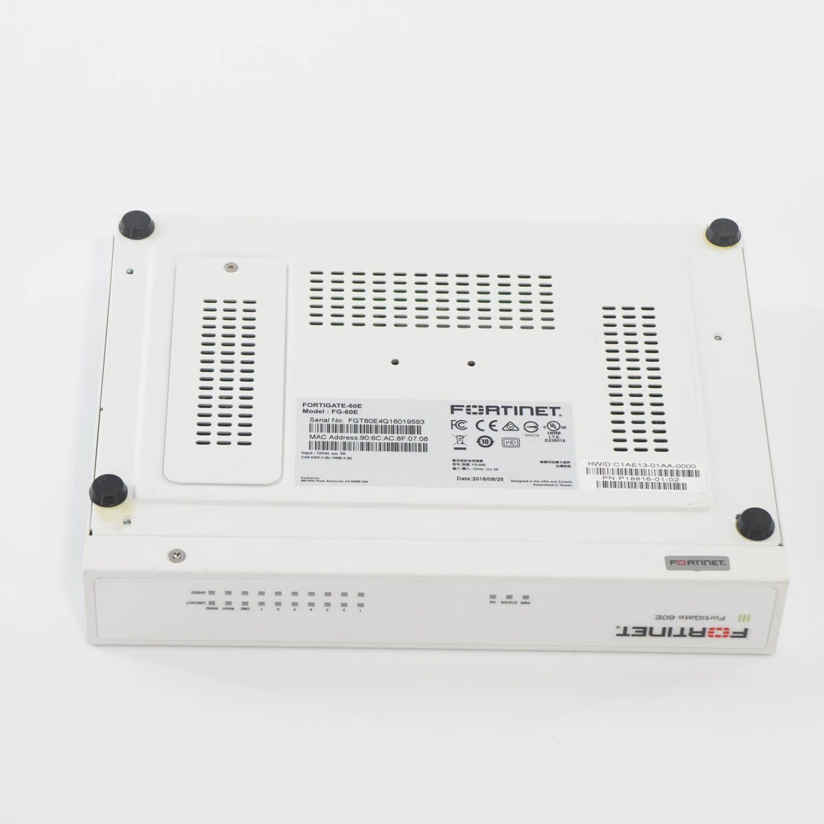 Fortinet フォーティネット Fortigate-60E (FG-60E) ファイアウォール