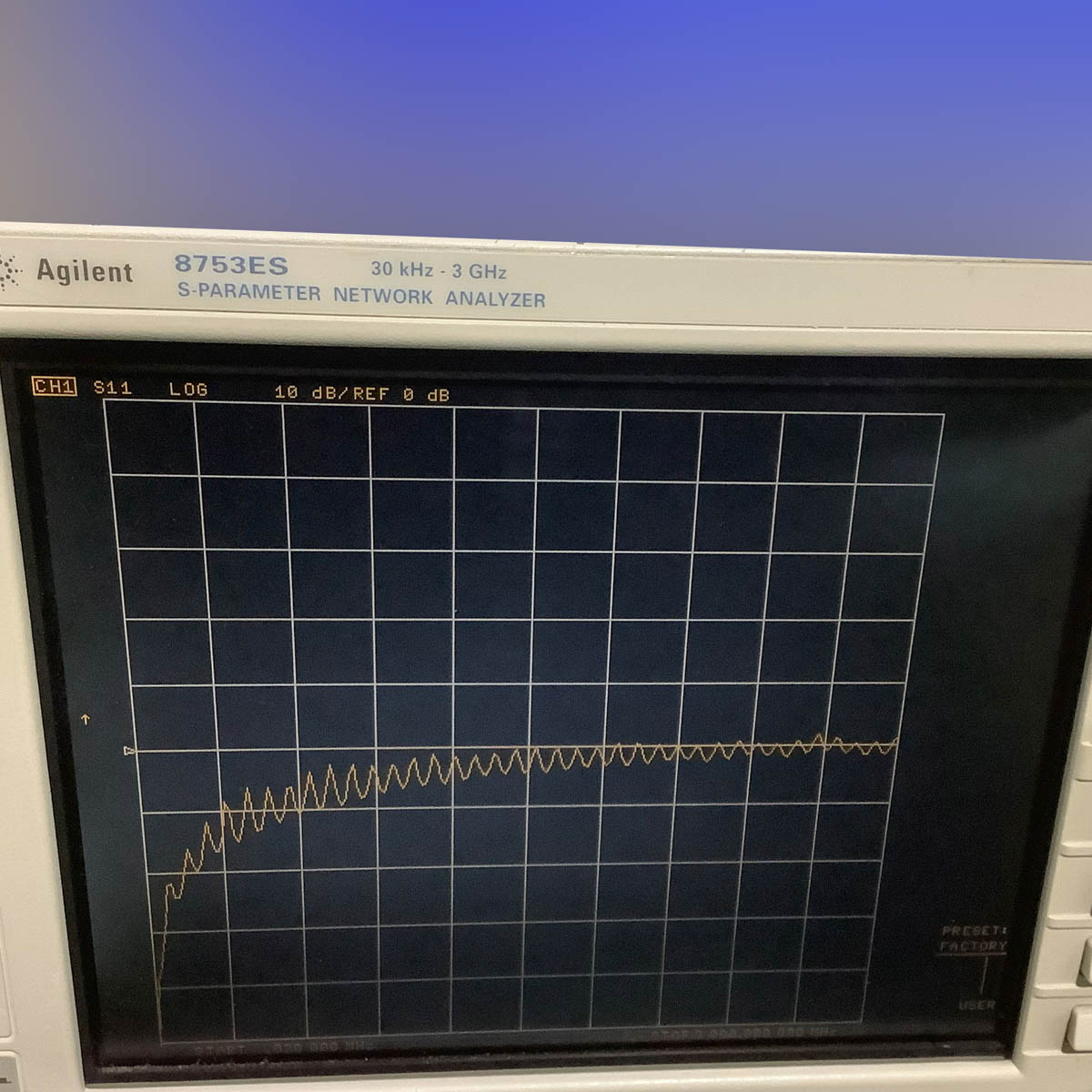 DW]USED 8日保証 11/2021CAL Agilent 8753ES S-PARAMETER NETWORK