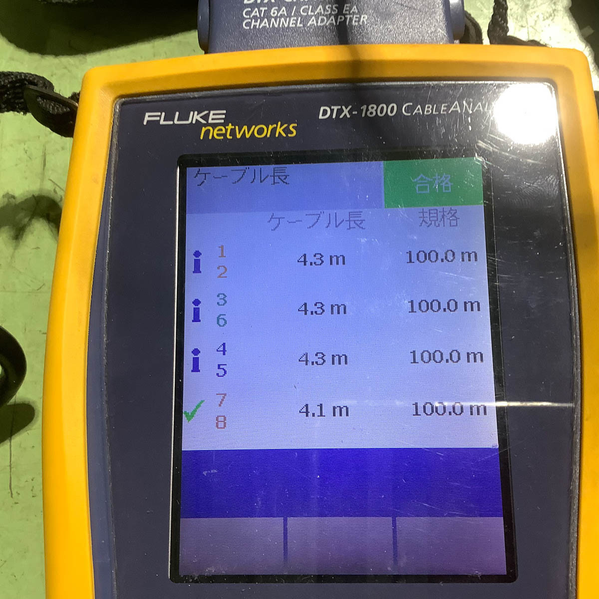 JB]USED 現状販売 セット FLUKE DTX-1800 CABLE ANALYZER SMART REMOTE